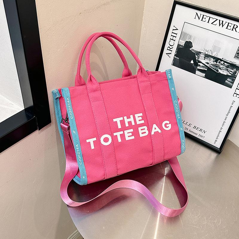 Stylish Tote Bag New Lettering Handbag Large-Capacity Canvas Crossbody Bag CLE