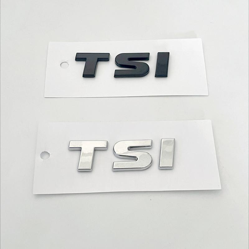 EPYFH1 3D ABS TSI Letters Logo Car Emblem Rear Trunk Badge Sticker For VW Golf Passat Jetta Touareg Scirocco Beetle Vento Sagitar