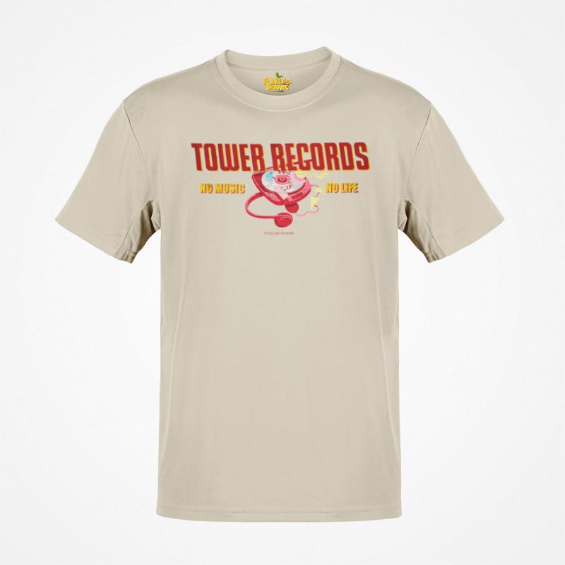 Tower Records No Music No Life Nostalgic Tribute TShirt Unisex T-Shirt S