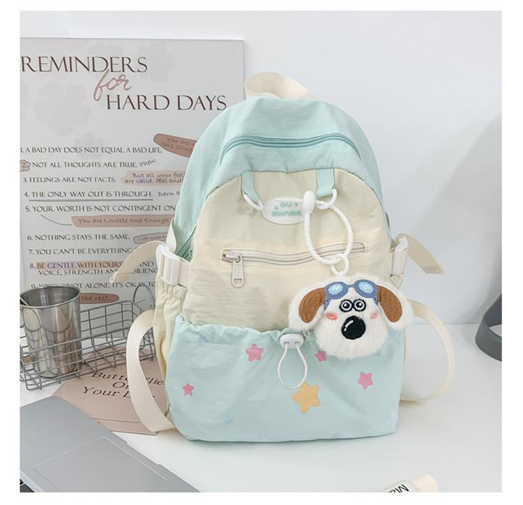 School bag new spring lazy large capacity backpack versatile sweet travel backpack cute college student high value school bag