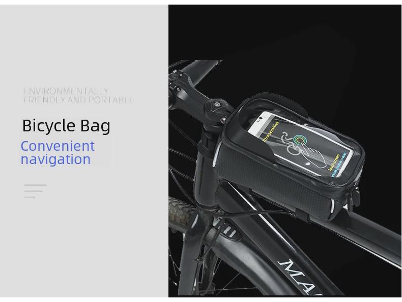 Waterproof Cross-Border Cycling Phone Bag: Top Tube Bicycle & Mountain Bike Beam Bag