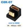 UGOURD HDMI2.1 Cable Adapter mini micro hdmi to HDMI 2.1 Converter 48Gpbs 8K60HZ 4K120HZ for HDTV Projector PS4 PS5 Laptop PC 4