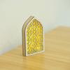 Moon Eid Desktop Ornament Creative Eid Wooden Decoration Handmade Night Light Ornament  Wedding