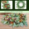Autumn Wreath Realistic Berries Wreath Fall Decoration For Door Mantels Wall Halloween Thanksgiving Party Centerpieces