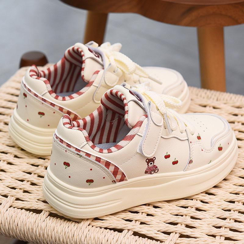 Weiße Mädchen-Skateschuhe - Süß, Weiche Sohle, Lässig & Leicht für Frühling/Herbst 2026