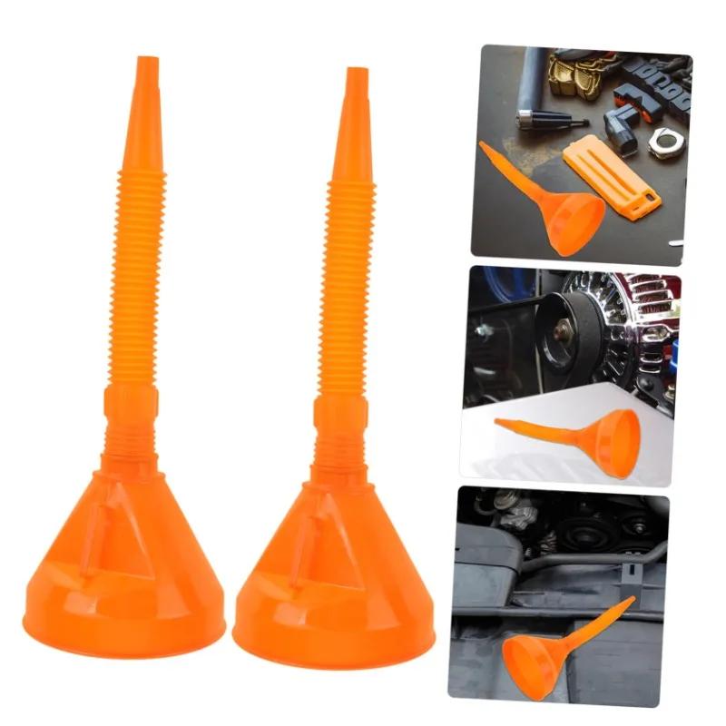 1/2pcs Universal Motorcycle Fuel Funnel with Filter Hose Motorcycle Engine Oil Funnel Motorcycle 2025 New