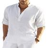 Men's Shirt Cotton Linen Male Breathable Summer Casual Men's Cotton
