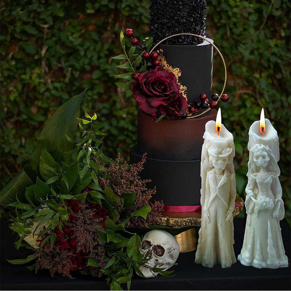 3D kreatywna Halloweenowa silikonowa czaszka formy wosk topi się formy DIY dekoracje rzemieślnicze