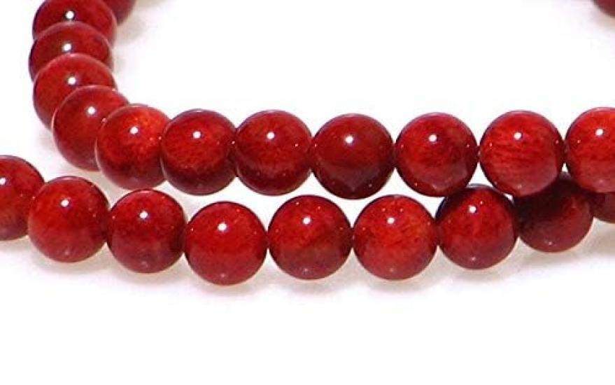 [Kobe Hokodo] March Birthstone African Coral (Sponge Coral) 6mm Choker (38)
