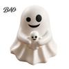 Desktop Stationery Storage Halloween Ghost Pen Holder, Cute Mini Figurine Desk Decor, Funny Unique Holiday Present Pencil Stand Ornament, Creative