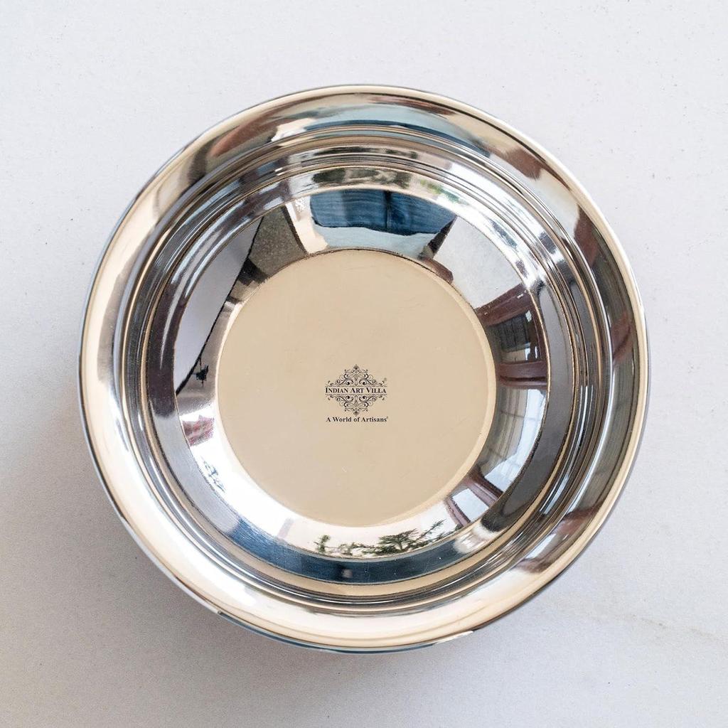 Steel Copper Serving Handi Bowl, Serveware & Tableware, Home Restaurant, Volume-100 ML, Pack of 2
