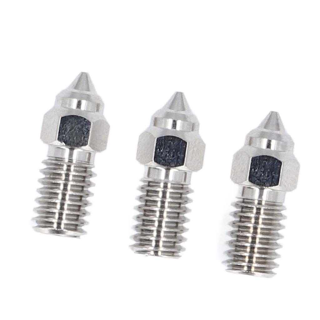 3Pcs 3D Printer Nozzles M6 Copper Plated CHT High Speed Nozzle Replacement Set for Ender 3 V3 SE End