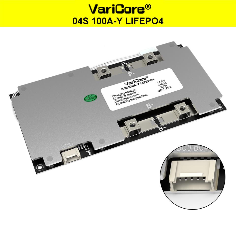 VariCore 4S 12V 100A BMS  LifePo4 Car Start Power Balance Car Start Lithium Battery Protection Board