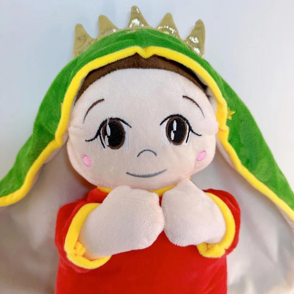 Hot Maria Children Music Soothing Breathing Doll Jesus Plush Toys Kids Sleep Companion Toy Sound and Light Dolls Christmas Gifts