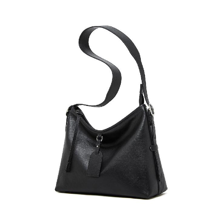 Vintage Large Capacity Single Shoulder Women's Bag 2025 New Lazy Style Top Layer Cowhide Tote Bag Genuine Leather Versatile Crossbody Bag