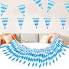 Pennant Banner Flags String Flags Decor 20 Pieces Bunting Banner Themed Decoration for Oktoberfest Party Home Picnic Backyard