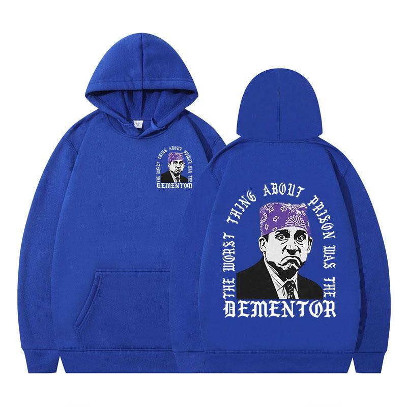 The Worst Thing About Prison Was The Dementor Graphic Hoodie Men Women Long Sleeve Pullover Hooded Sweatshirt Front & Back Print