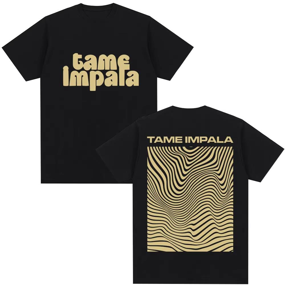 Rock Band Tame Impala Album Tshirt Unisexs Women Pop Music Harajuku Vintage Tshirts Oversized Fashion Cotton T Shirts Streetwear S