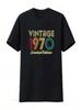 53rd Birthday Vintage 1970 53 Years Old Retro T Shirt Vintage Washed Designer Clothes Versatile Slightly Stretched Comfortable
