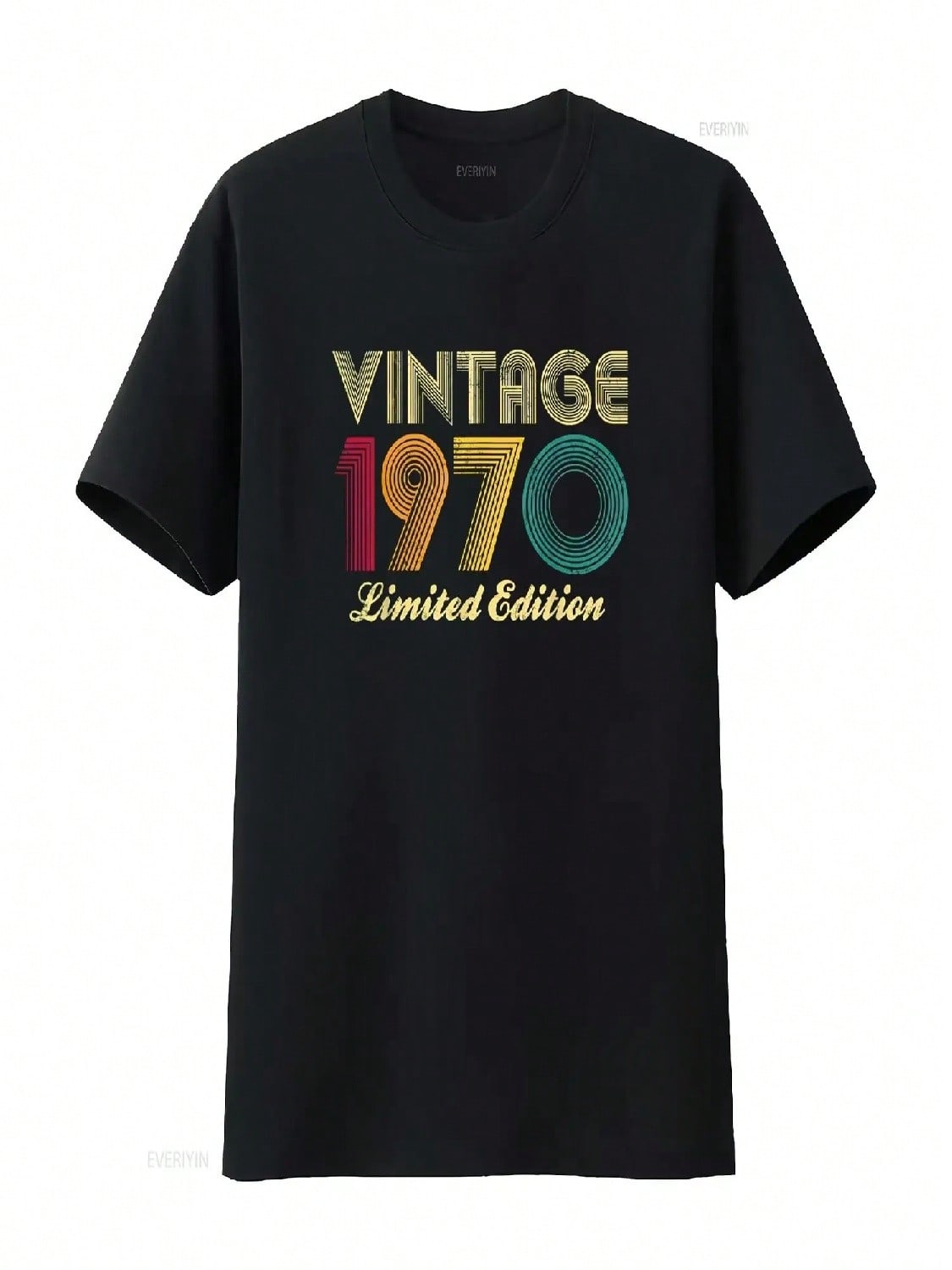53rd Birthday Vintage 1970 53 Years Old Retro T Shirt Vintage Washed Designer Clothes Versatile Slightly Stretched Comfortable S разноцветный