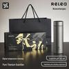 Pure Titanium Insulated Water Bottle with Tea Infuser and Temperature Display