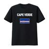 Mens Cape Verde T Shirt Flag Souvenir Africa Black X Large Vintage Washed Versatile Breathable Casual Unisex Stylish Streetwear