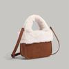 Women's Bag Autumn Winter Retro New Suede Velvet Handbag Small Square Bag Fashion Fluffy Crossbody Shoulder Bag