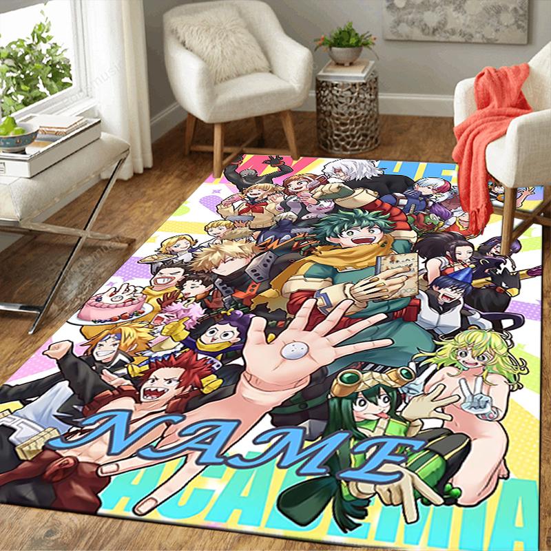 Custom 1Pc Anime Character Poster Rug Office Carpet Indoor Outdoor Entrance Doormat Nonslip Soft And Comfortable Living Room D2915114