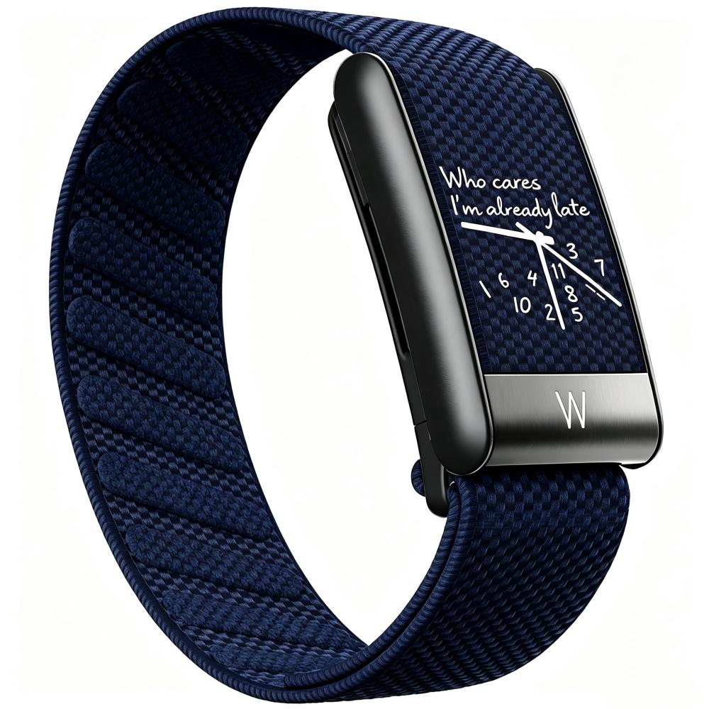 Clock Pattern Printed Magnetic Loop Nylon Strap With Frame Replacement Kit For Whoop 5.0 MG Breathable Fitness Wristband