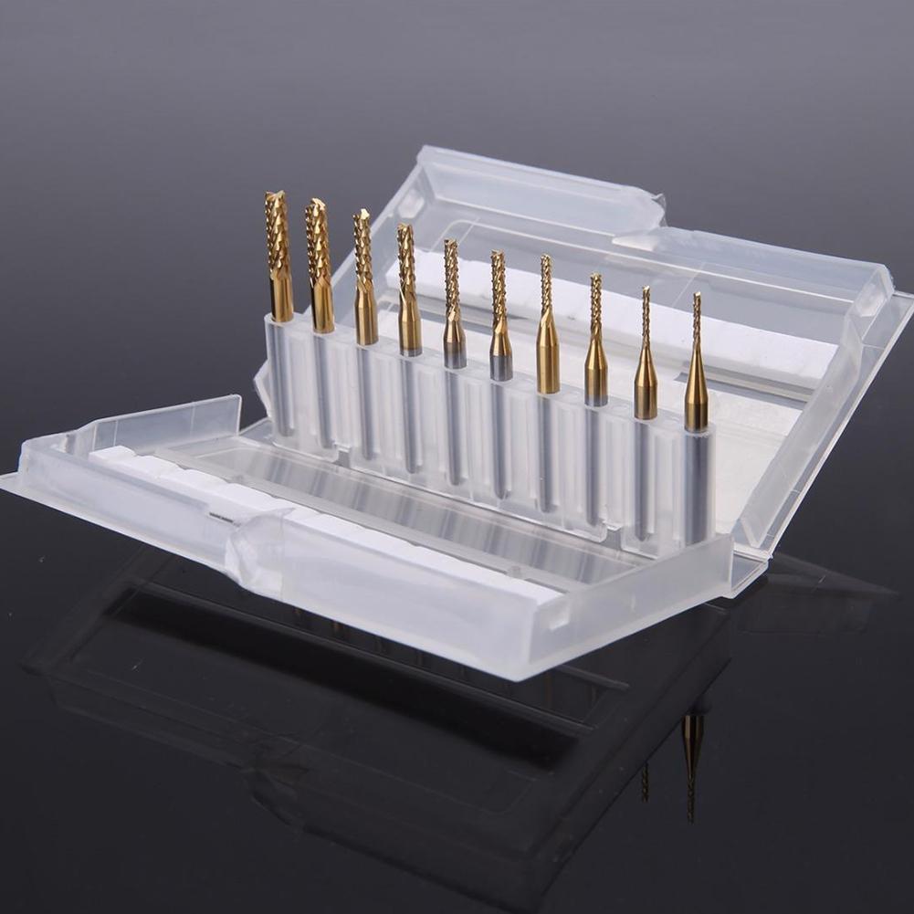 10pcs Milling Tools Router Bit 3.175mm / 0.125\" Shank