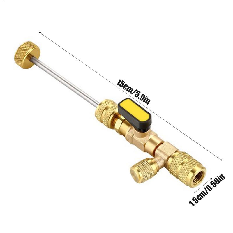 Valve Core Remover Core Extractor And Installer HVAC Valve Remover Installer Tool For Refrigeration Service Air Conditioning