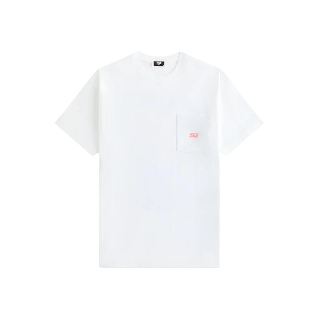 

Kith Угощения Торт Винтажная Карманная Футболка Белый Унисекс Топы KHT030205-101 XL