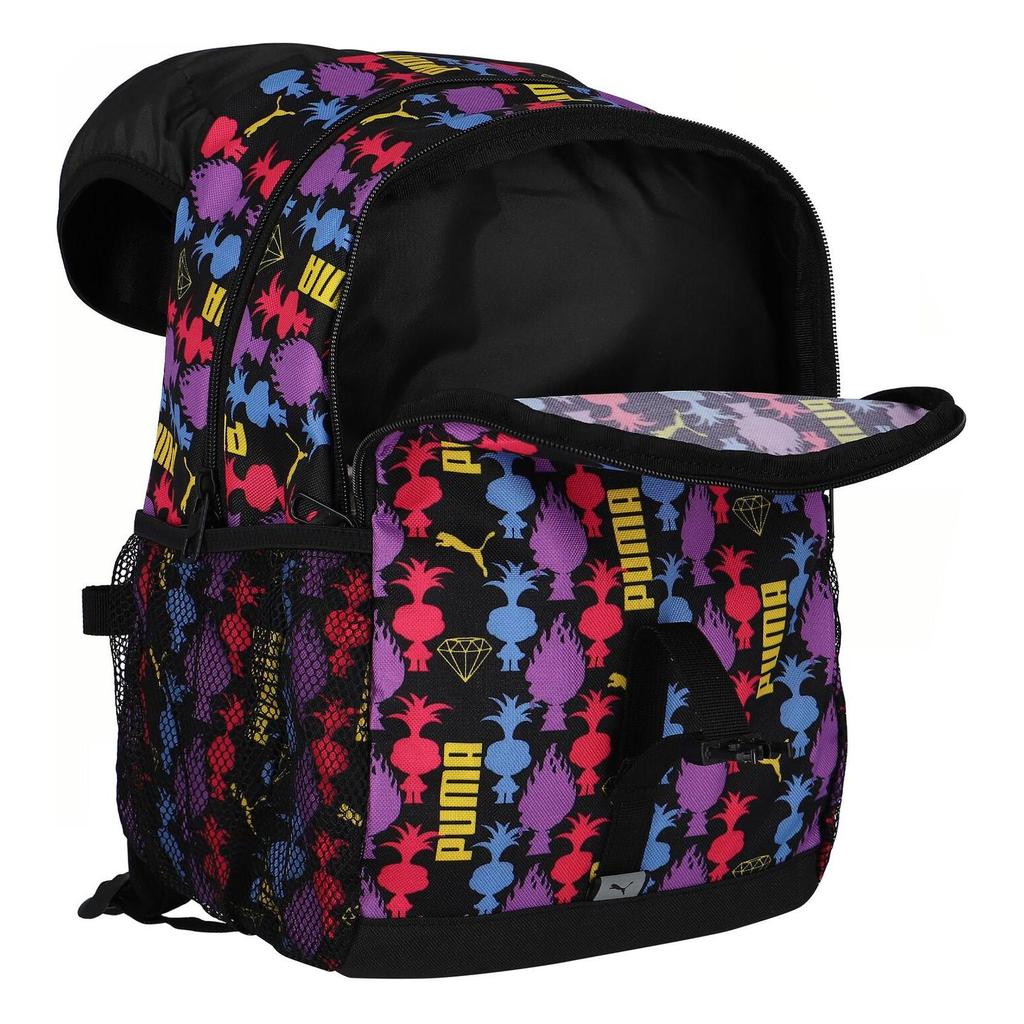 New PUMA Magic Hair Fairy Collaboration Fabric Backpack Regular Unisex Black Full Print 090261-01