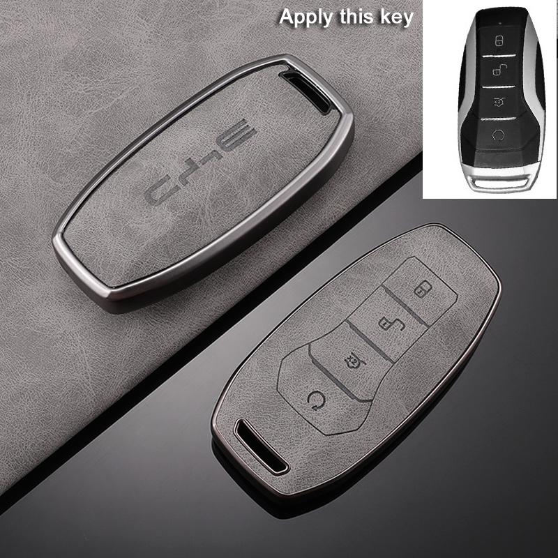 Car Key Case For BYD Yuan Plus ATTO 3 Song Han Pro Dmi Dolphin Seagull Seal U Leather Auto Accessories Keychain Key Cover Shell