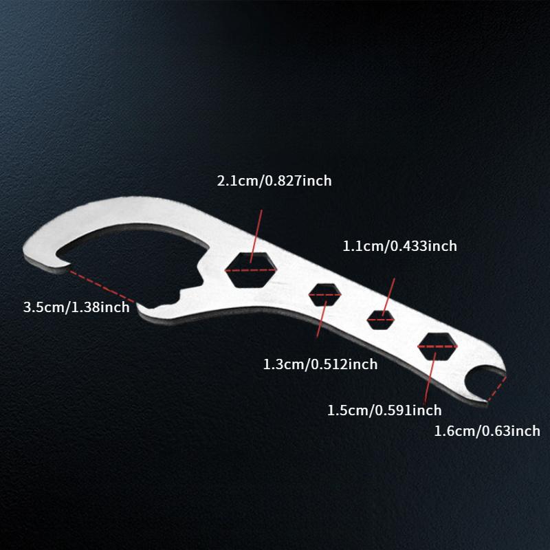 Portable Multi-Function Barrel Opener, Barrel Opener, Paint Barrel, Oil Barrel, Multi-Function Plastic Barrel Cover, Stainless Steel Wrench