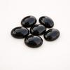 Black Onyx Gemstones, Oval Polished Onyx Cabochons, Natural Black Semi-Precious Stones