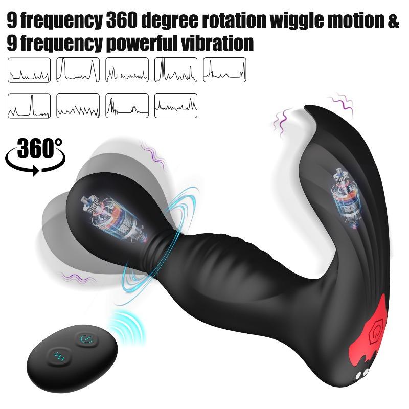 Batman Gouge Prostate Massager APP Remote Control Silicone Rear Anal Plug Male Masturbator