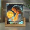 Astronaut Cat Starry Sky Night Light & Photo Frame Glass Ornament