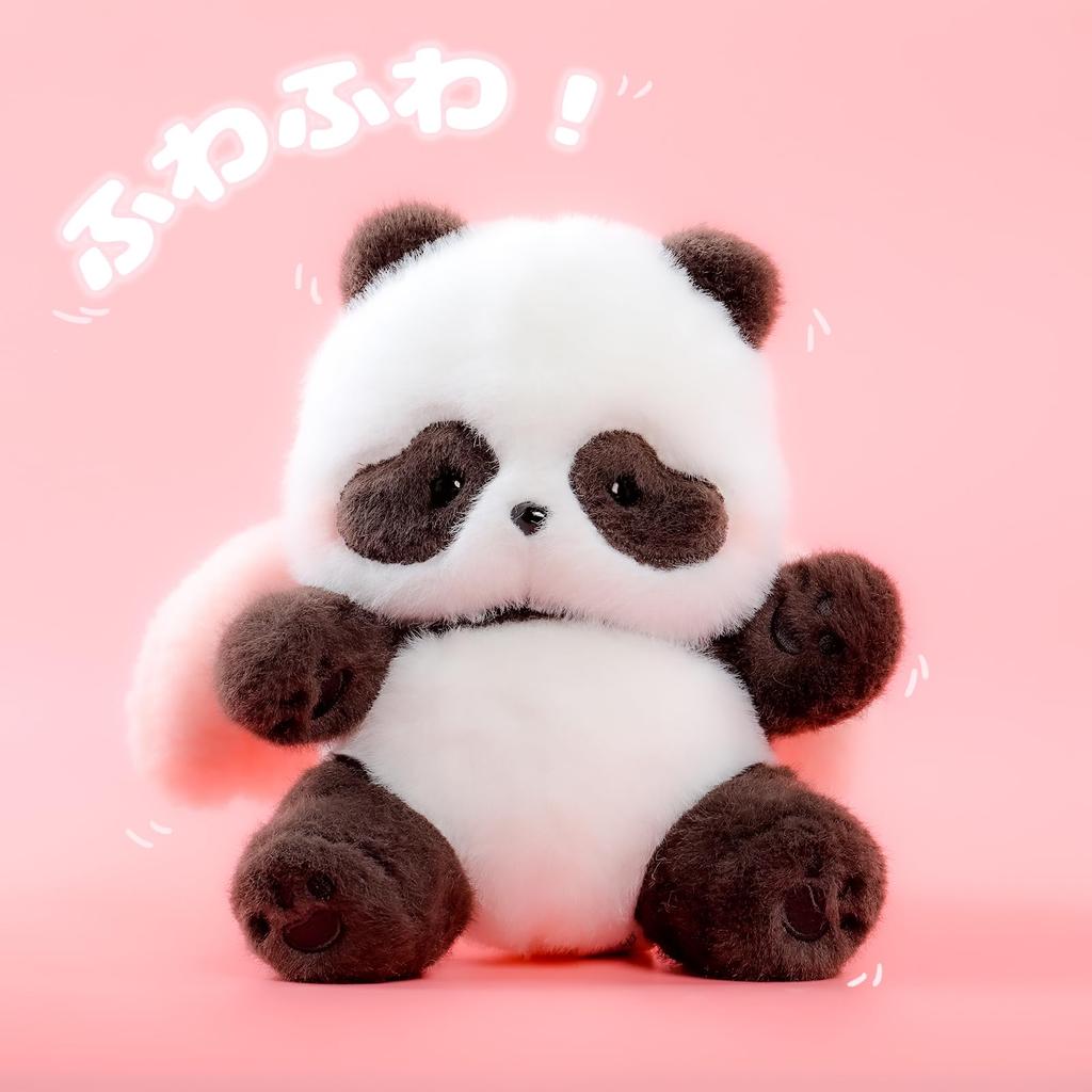 52TOYS Panda Roll Full of Love Series - Plush Panda [Panda Gungun] Stuffed Panda, Cute Animal, Sewn Wrapped, Fluffy, Realistic, Relaxing, Movable