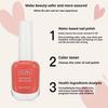 No-bake, Long-lasting Water-based Nail Polish, No Need for UV Curing, Peel-off, Quick-drying, and Fade-resistant.
