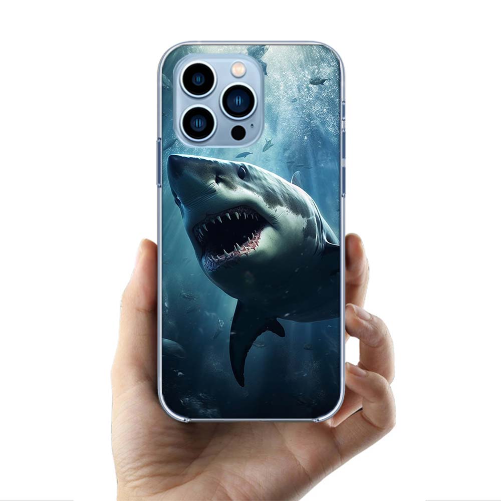 The Mouth of the Deep Sea Evil Shark Cases Phone Case For Iphone 17E 16E 17 Air 16 Pro Max 15 Pro 14 Plus 11 13 12 Mini Cover Ca