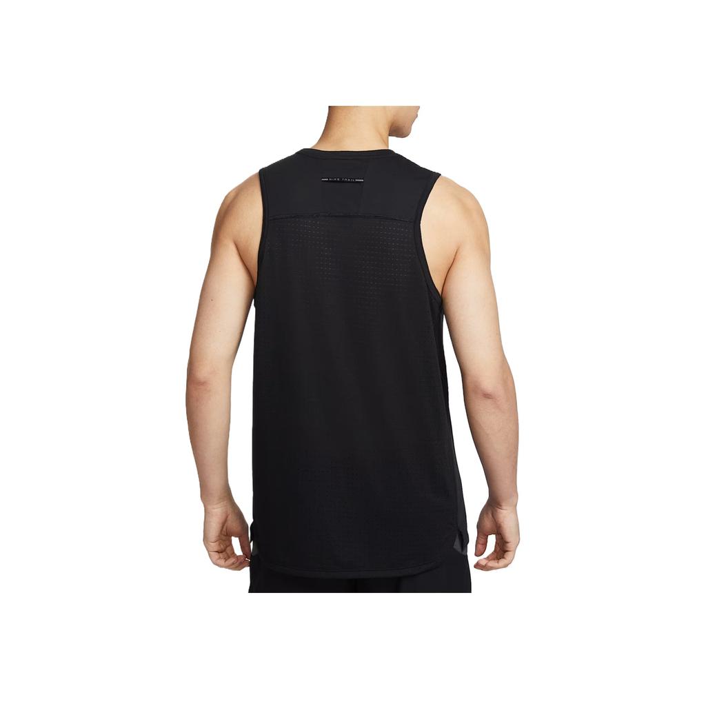 Nike Dri-FIT ADV Solarchase Comfortable Fashion Simple Versatile Solid Color Tank Top Men Tops Black HJ4169-010