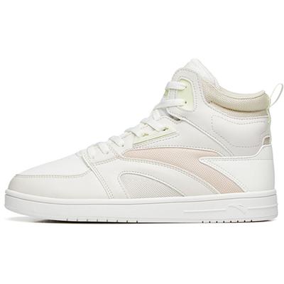 Street Naughty High-Top Skateboard Shoes Women's Gray White Yellow Sneakers 122238067-3