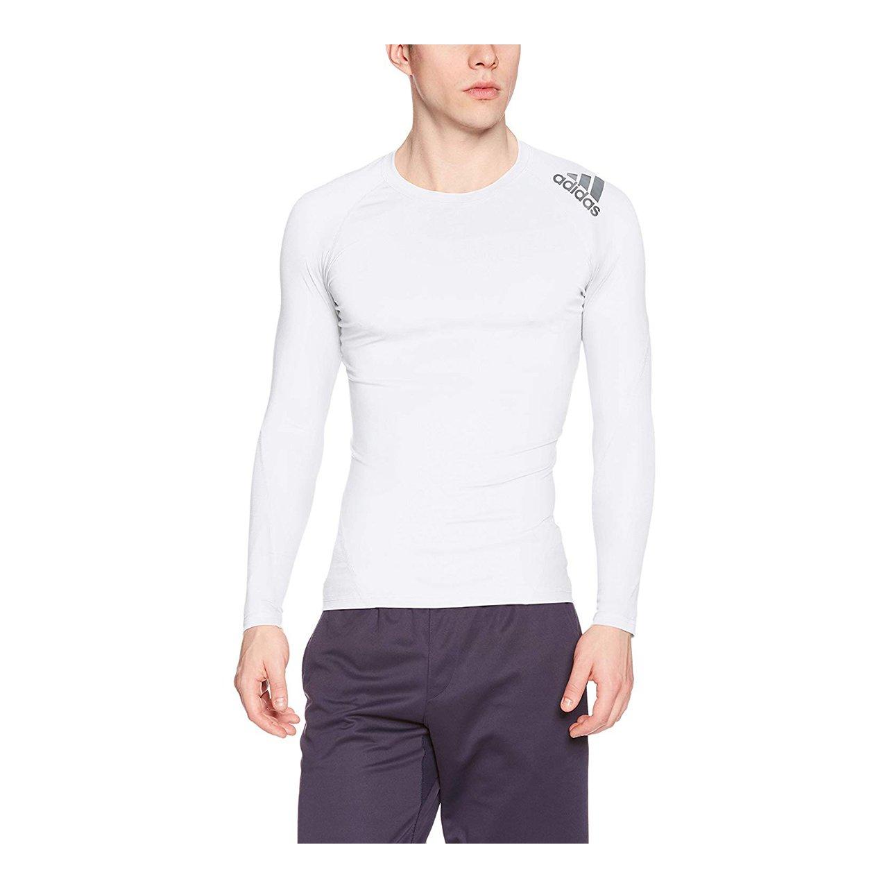 

Compression Alphaskin Team Long Sleeve EBR74 White Japan to Japanese size [Adidas] T-Shirt Men s (CD7178) J/O (equivalent 2L)