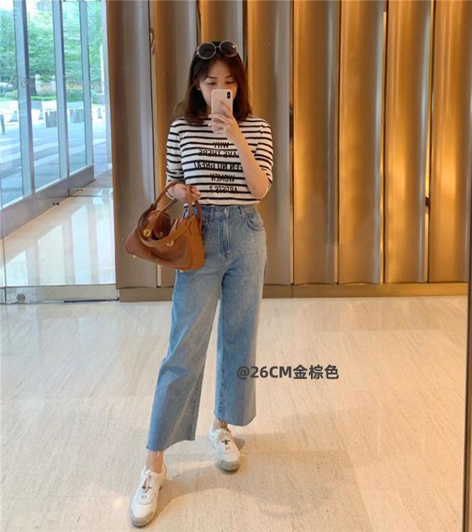 2025 New Style Womens Bag Real Leather Single Handle Tote Bag Top Handle Bag All-Match Lindy Bag Doctors Bag Mini