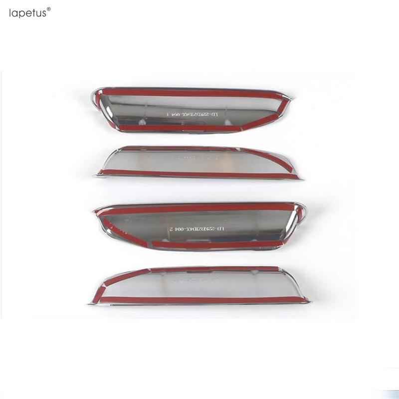 Car Door Handle Bowl Protection Cover Trim For VW Volkswagen ID.4 ID.6 X Crozz  - 2025 Carbon Fiber / Chrome Accessories