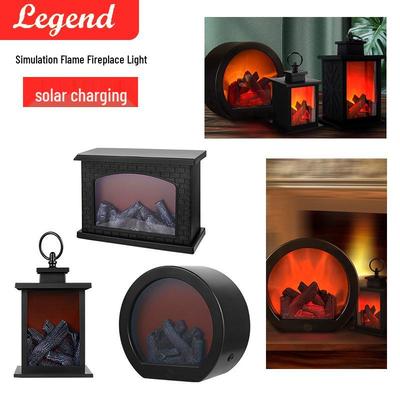 Creative LED Candlestick Lantern: Small Simulated Flame Home Decor Ornament
