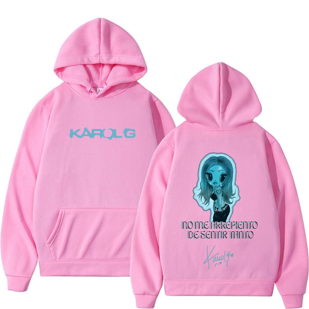 Karol G Album No Me Arrepiento De Sentir Tanto 2026 Hoodie Unisex Fashion Pullover Loose Casual Comfort Winter Sweatshirts