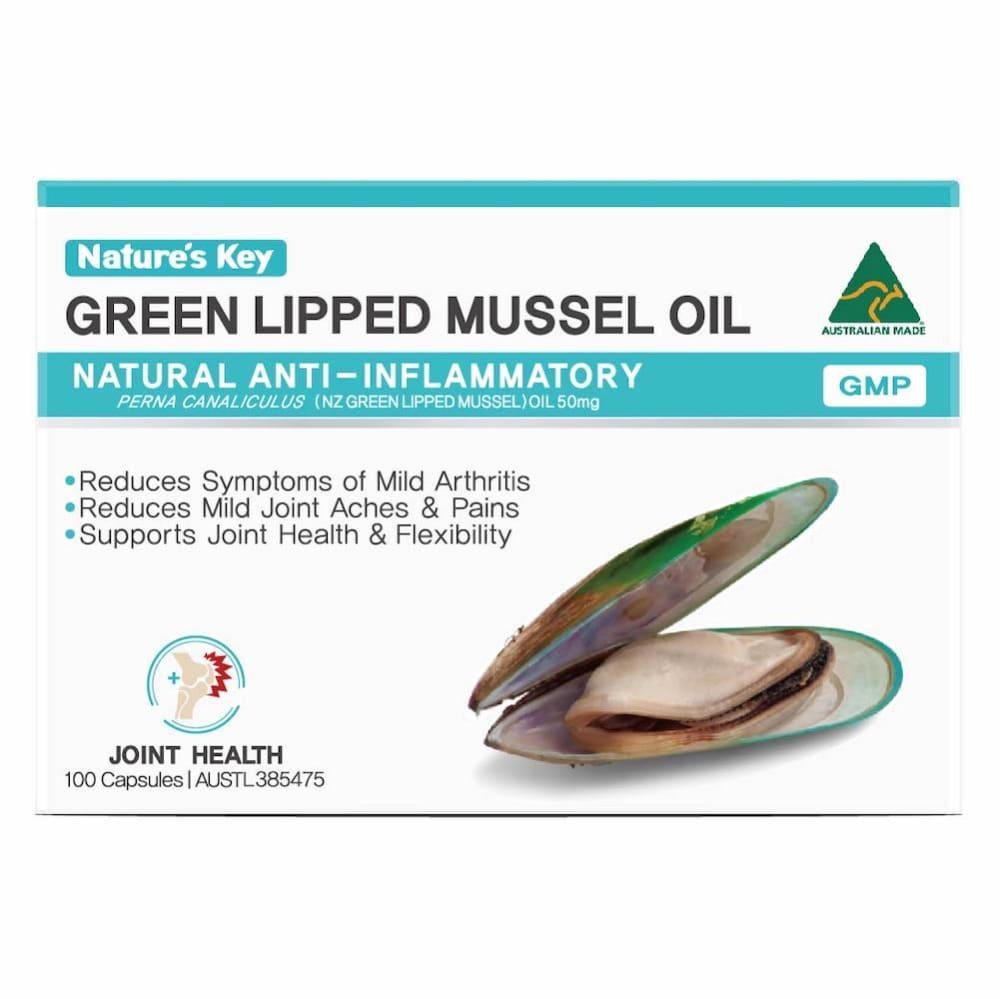 

Nature s Key Green Lipped Mussel 50mg 25 Capsules