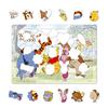 Tenyo Children's Puzzle, Disney Winnie the Pooh and Forest Friends, 60 Pieces, DC-60-166, Coat with Storage Cover, Ages 4 and Up